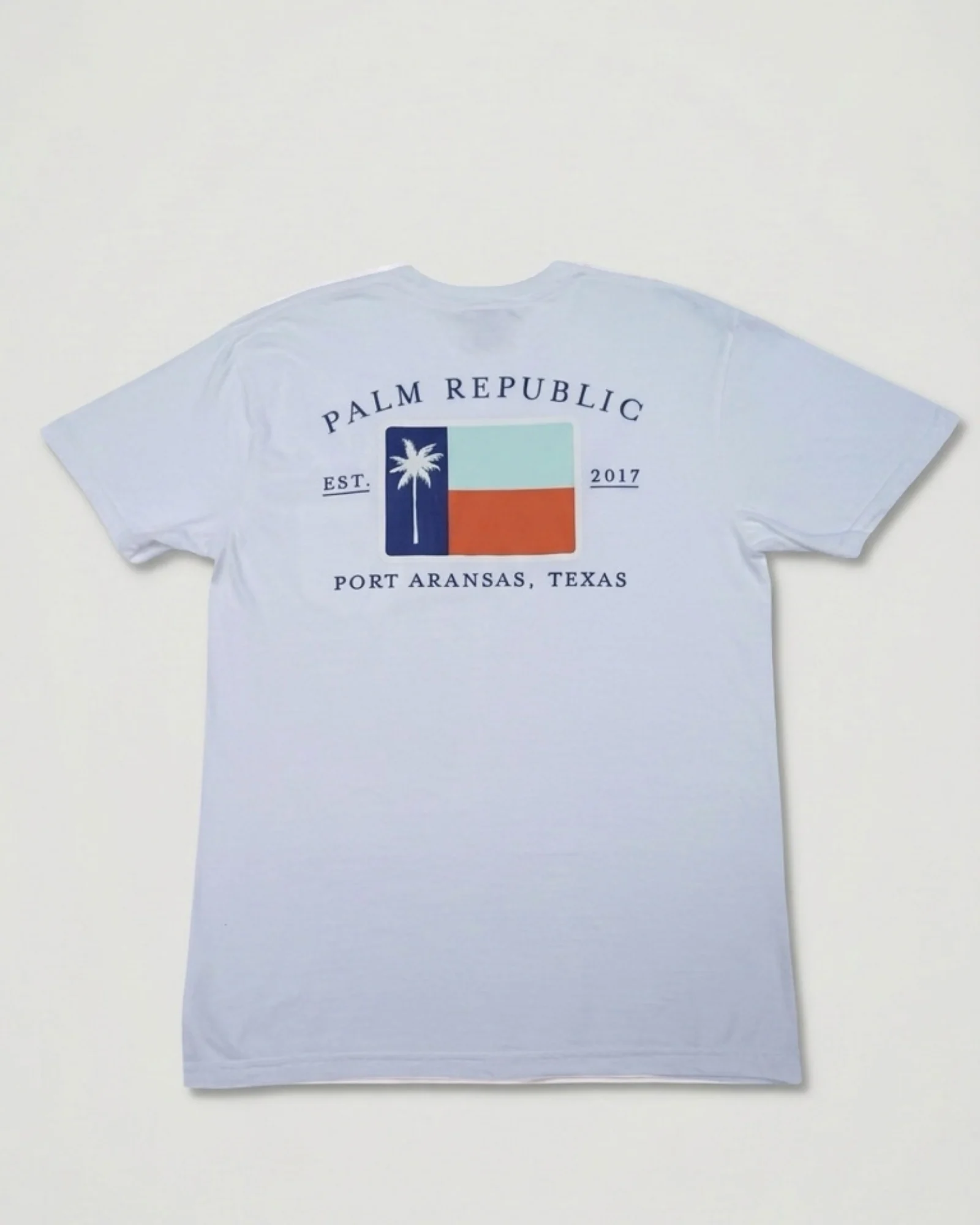 The Palm Republic Classic Flag Pocket Tee - White