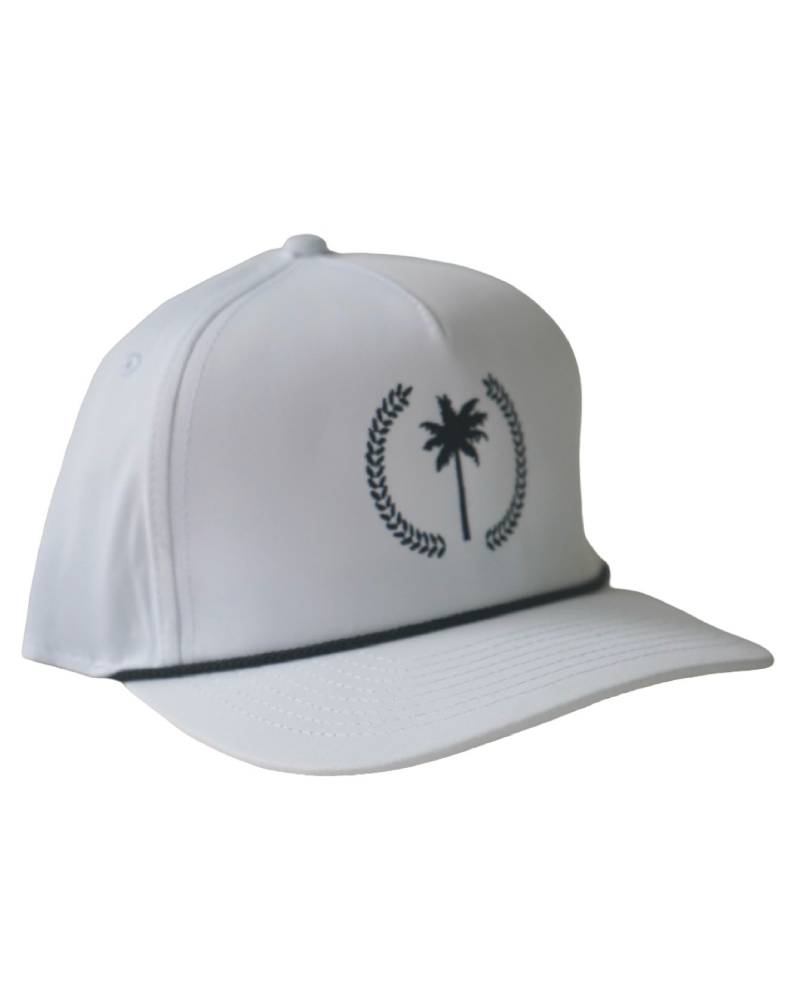 Palm Family Crest Cap - Imperial White & Black
